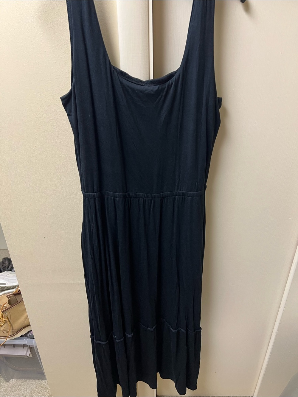Jason Wu Black Sleeveless Scoop-Neck Midi Dress